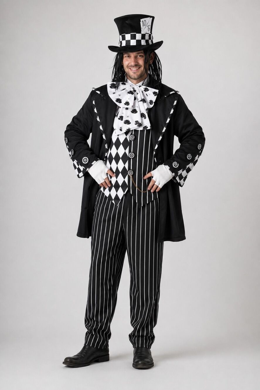 California Costumes Platinum Collection Dark Mad Hatter Costume Adult XL Set